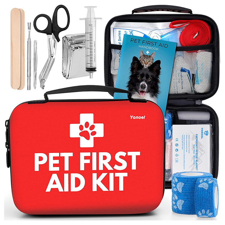 PET-Erste-Hilfe-Set Survival Emerg Hochwertige Erste-Hilfe-Tasche für Hunde und Katzen