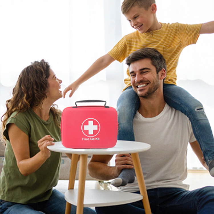 Wasserdichtes, kompaktes, tragbares Hartschalen-Erste-Hilfe-Set für das Überleben im Wandern, Fahrzeug, Boot, Büro