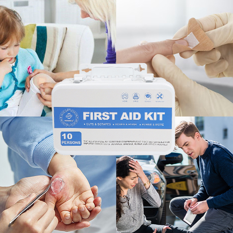 Arbeitsplatz-Erste-Hilfe-Metallkoffer, wandmontiertes Erste-Hilfe-Set für medizinische Versorgung für die Küchenfabrik