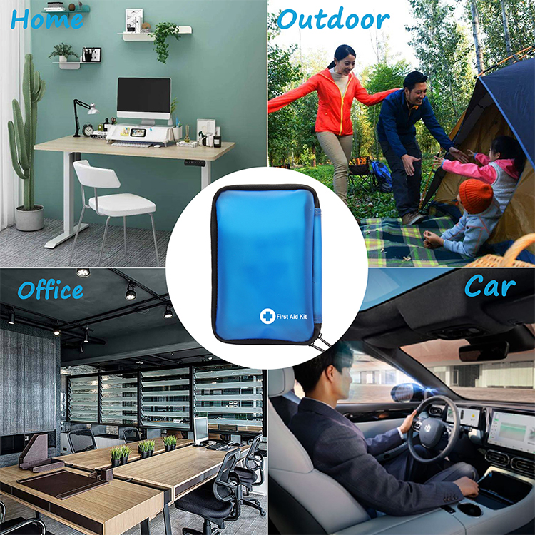 299-teiliges Allzweck-Erste-Hilfe-Set für Zuhause, Büro, Auto, Wohnung, Camping, kompakte Tasche, passt in Rucksäcke