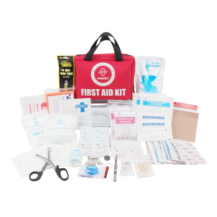 Professionelle rote Oxford-Erste-Hilfe-Ausrüstung, medizinische Tasche für Zuhause, Auto, Arbeit, Notfall, Camping, Jagd und Outdoor-Wandern