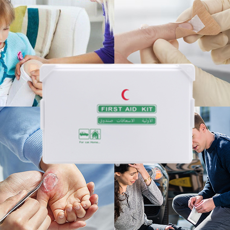 Heißer Verkauf PP Erste-Hilfe-Set PP Kunststoff Erste-Hilfe-Kasten Wandmontierter Arbeitsplatz Büro Fabrik Erste-Hilfe-Set