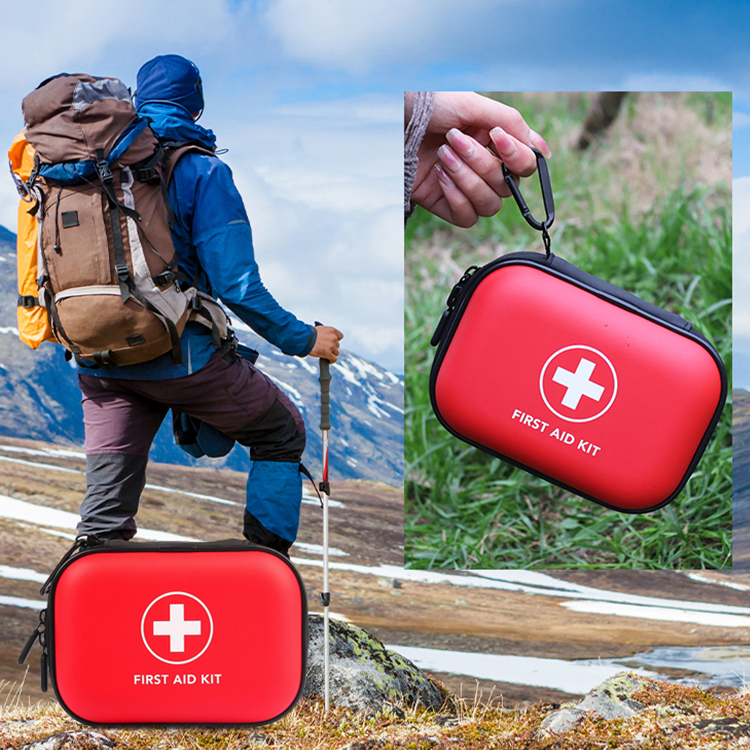 Kleines, langlebiges Hartschalen-Medizinset, wasserdichtes EVA-Erste-Hilfe-Set, Zubehör für Geschenke, Zuhause, Sport, Auto, Wandern