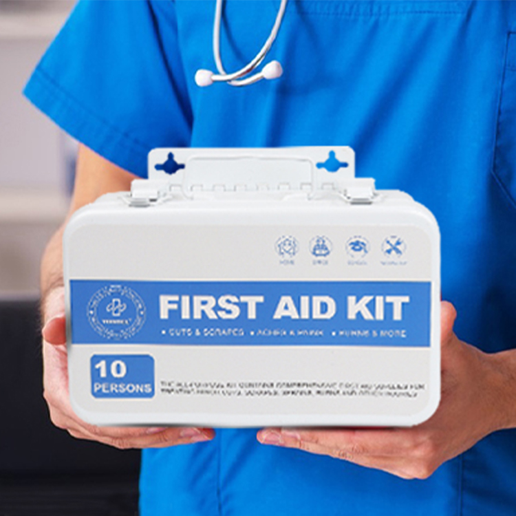 10/25/50 Personen 175-teiliges Erste-Hilfe-Set aus Metallbox, grundlegendes medizinisches Zubehör, Erste-Hilfe-Set, Erste-Hilfe-Set für Zuhause, Büro, Outdoor
